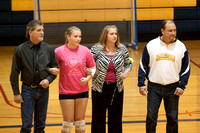 Hillsdale Varsity Volleyball Senior/Parent Night Oct 20, 2011